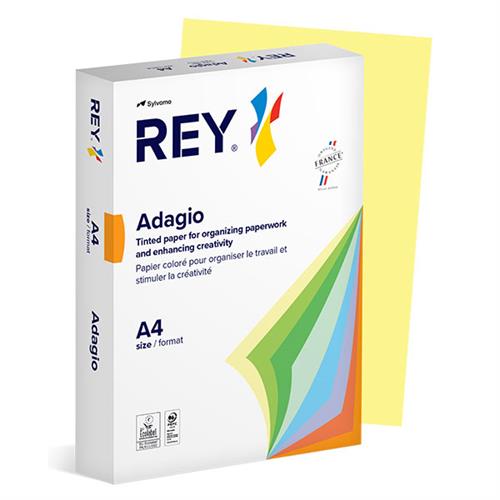 RISMA 500FG GIALLO CANARINO A4 80G REY ADAGIO