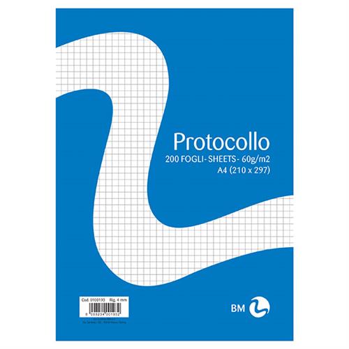 CARTA PROTOCOLLO 60GR 200fg RIG.4MM