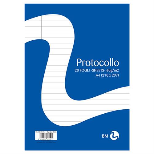 CARTA PROTOCOLLO 60GR 20fg RIG.USO BOLLO