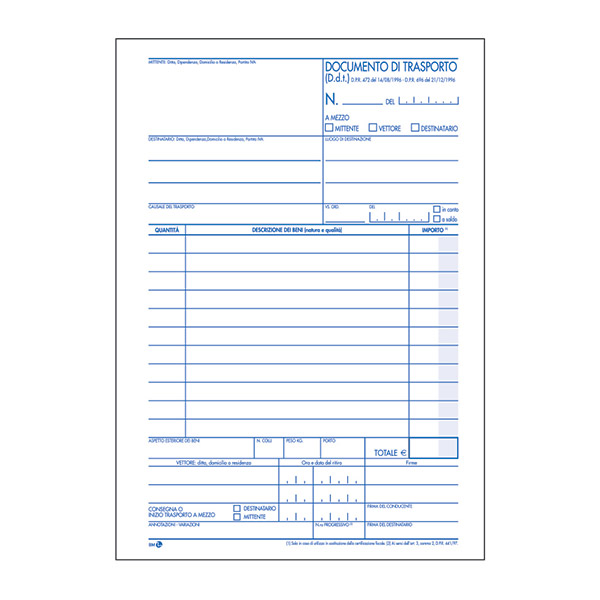 DDT 3 COPIE (mitt-dest-vett) ALBUM 15x22,5 (270.3) - DOCUMENTO DI