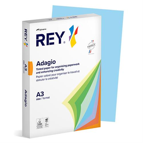 RISMA 500FG AZZURRO VIVO A3 80G REY ADAGIO