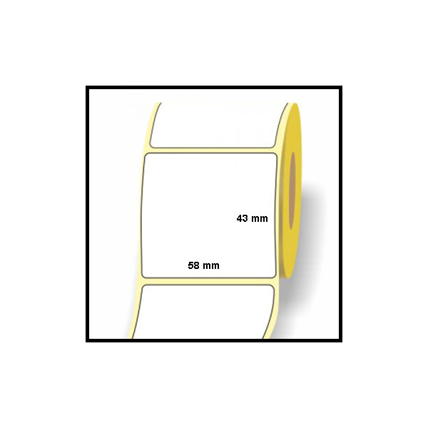 Rotolo Etichette Termiche 100x100 Mm - 500 Pezzi, Foro 40 Mm, Bianche, Per Stampanti Zebra - Foto 5