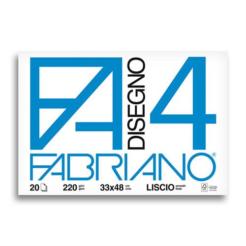 FABRIANO DISEGNO F4 4 ANGOLI 33X48 220g LISCIO